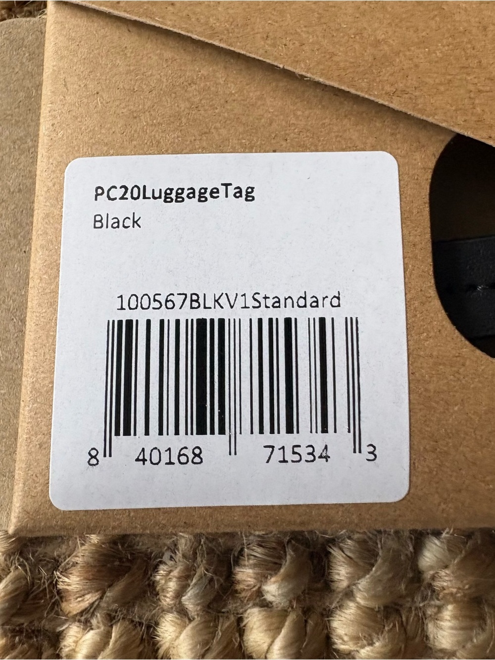 black away luggage tag - Picture 2 of 2